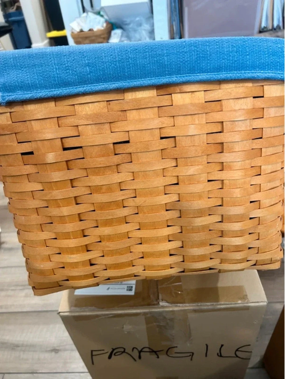 Longaberger Book keeper basket & liner